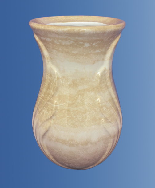 Vaso ali effetto marmorizzato travertino