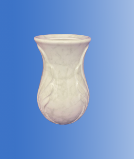 Vaso ali effetto marmorizzato carrara