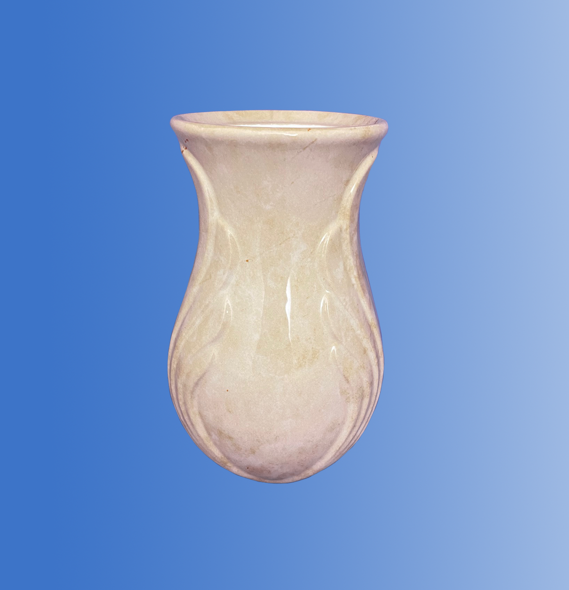 Vaso ali effetto marmorizzato botticino