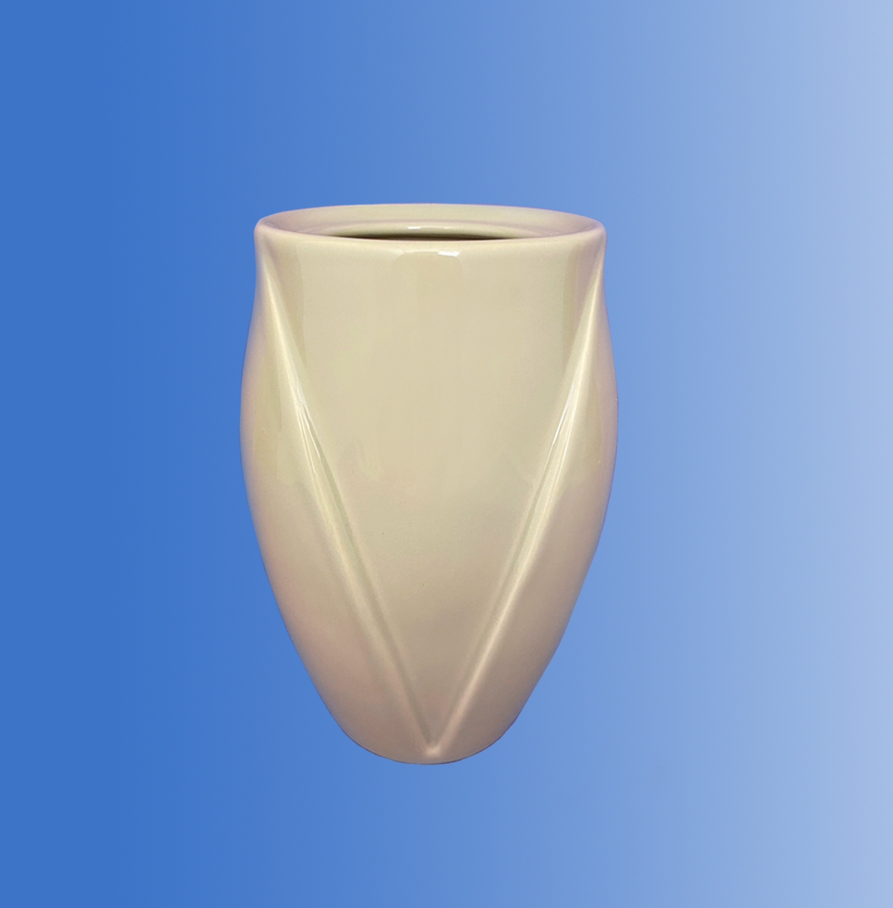 Vaso a "V" colore Avorio